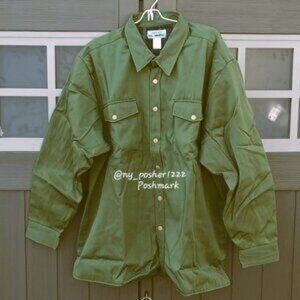 *𝓥𝓲𝓷𝓽𝓪𝓰𝓮 𝐇𝐀𝐁𝐀𝐍𝐃'𝐒 𝕀ℂ𝔼 ℍ𝕆𝕌𝕊𝔼 Flannel Jacket XL Green